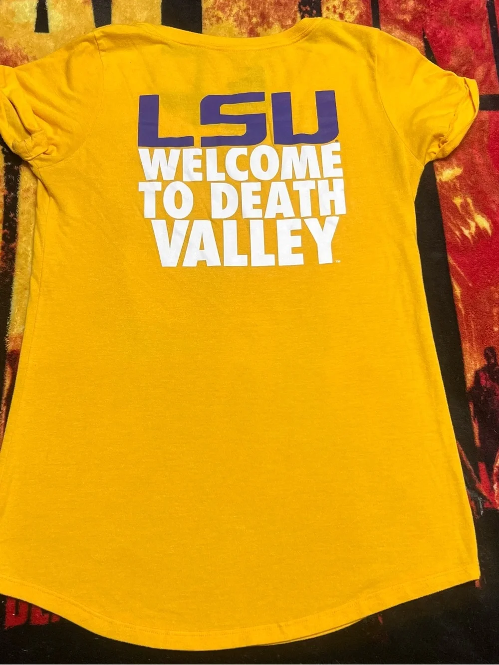 Nike LSU Tigers yellow & blue slim fit t-shirt